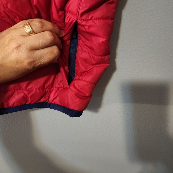 Vineyard Vines Boys Red Blue Nylon Puffer Vest Size Large - Picture 6 of 11